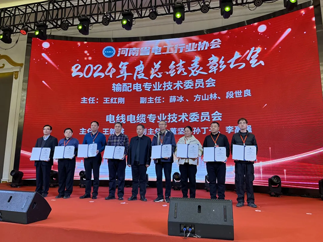 安博·体育(中国)有限公司-官网荣获河南省电工行业双优称号， 持续助力电力行业发展